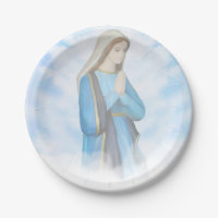Plaque à papier bénie de Vierge Marie