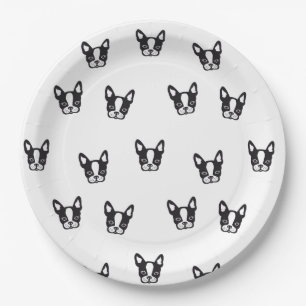 Assiettes En Carton Plaque à papier de bouledogue français/Frenchie