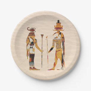 Assiettes En Carton Plaque à papier de dieux d'Egypte antique