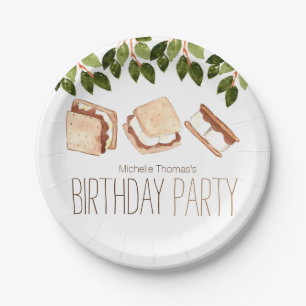 Assiettes En Carton Plaque à papier de fête d'anniversaire de smores