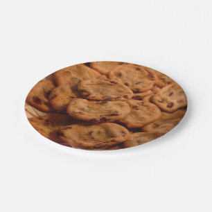 Assiettes En Carton Plaque à papier de gâteaux aux pépites de choco