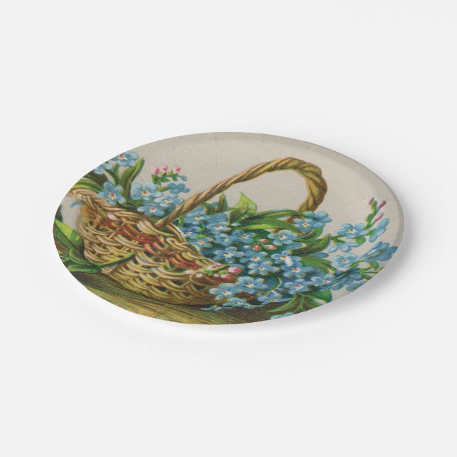 Assiettes En Carton Plaque à papier de pique-nique de fleurs de (Angle)