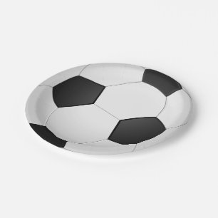 Assiettes En Carton Plaque à papier d'illustration du football de