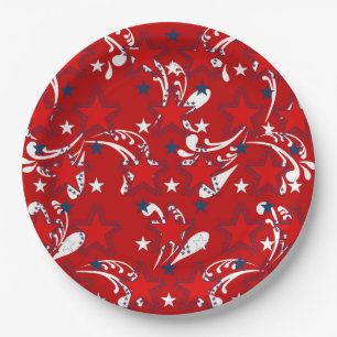 Assiettes En Carton Plaque à papier patriotique