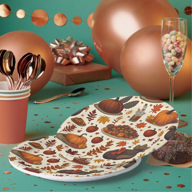 Assiettes En Carton plaque d'action (Multi)