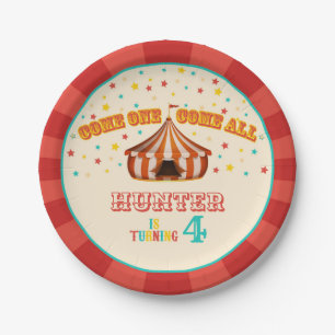 Assiettes En Carton Plaque d'anniversaire du Carnaval