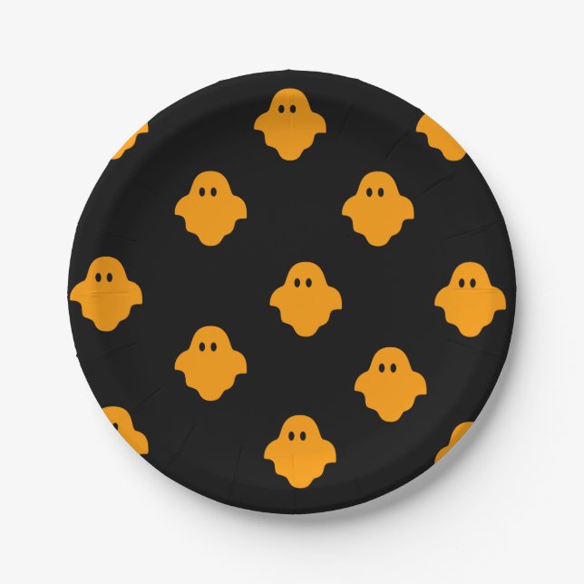 Assiettes En Carton Plaque de boue (orange) (Devant)
