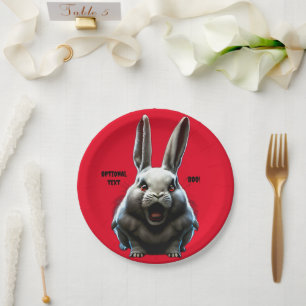Assiettes En Carton PLAQUE DE FÊTE déplaisante RABBIT HALLOWEEN