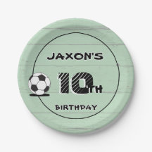 Plaque de football personnalisé avec nom et âge