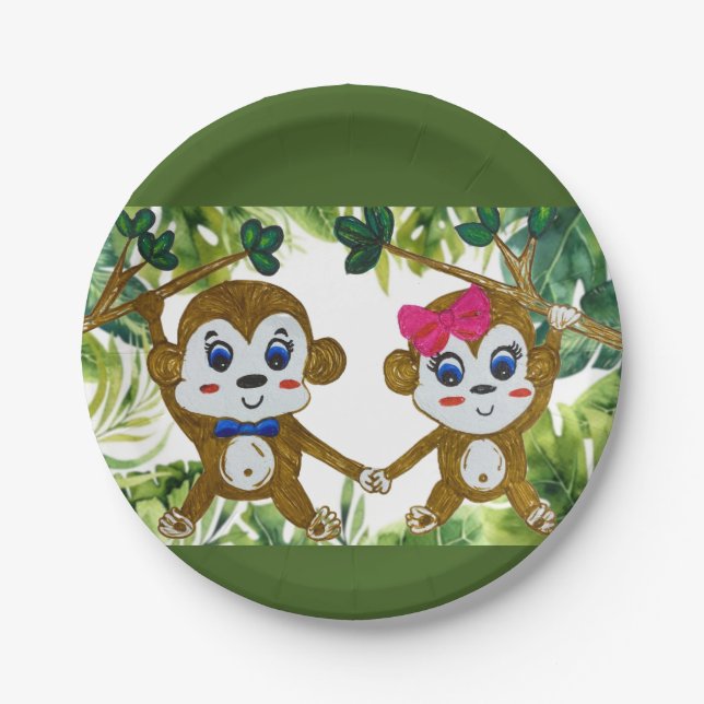 Assiettes En Carton Plaque de papier (Devant)