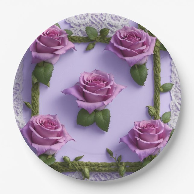 Assiettes En Carton Plaque de papier (Devant)