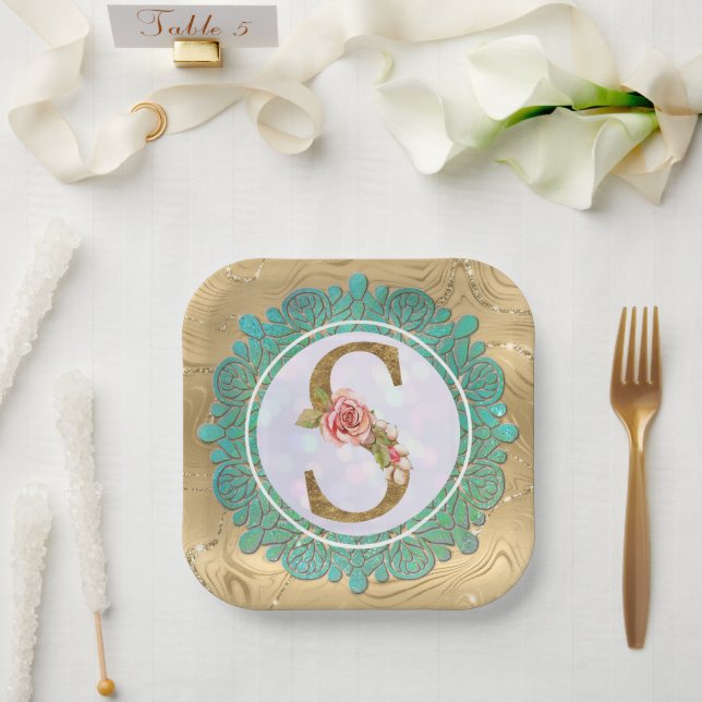 Assiettes En Carton Plaque de papier (Mariage)
