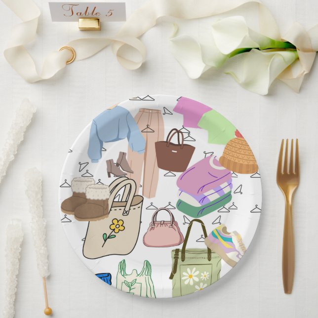 Assiettes En Carton Plaque de papier (Mariage)