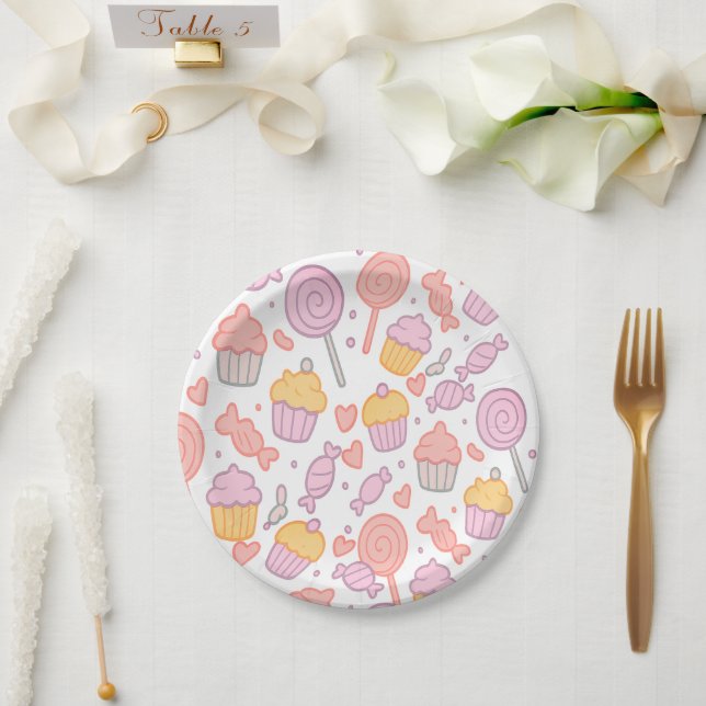 Assiettes En Carton Plaque de papier (Mariage)