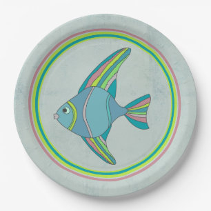 Assiettes En Carton Plaque de papier à frire de poisson