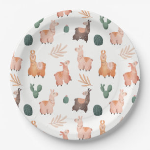 Assiettes En Carton Plaque de papier Alpaca/Llama
