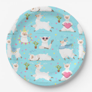 Assiettes En Carton Plaque de papier Alpaca/Llama