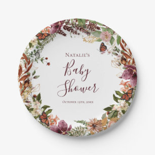 Assiettes En Carton Plaque de papier Baby shower d'automne