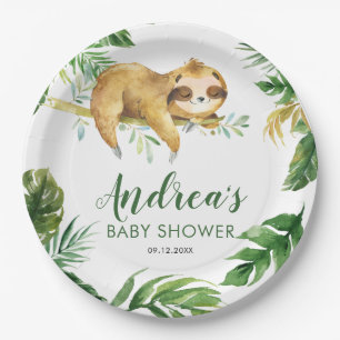 Assiettes En Carton Plaque de papier Baby shower de fentes pour garçon