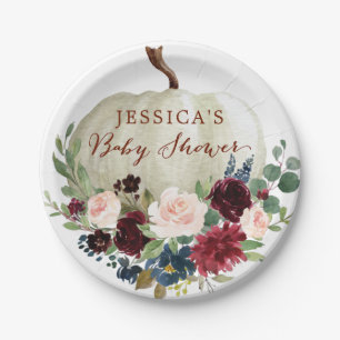 Assiettes En Carton Plaque de papier Citrouille d'automne