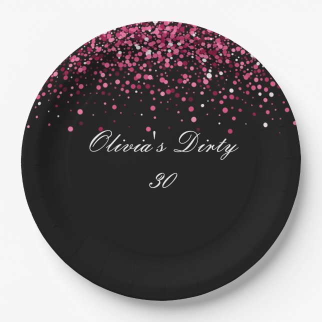 Assiettes En Carton plaque de papier datant de trente ans (Devant)