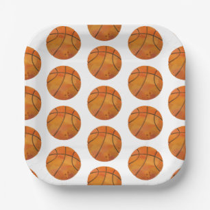 Assiettes En Carton Plaque de papier de basket-ball