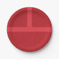 Plaque de papier de bruit rouge Motif - personnali
