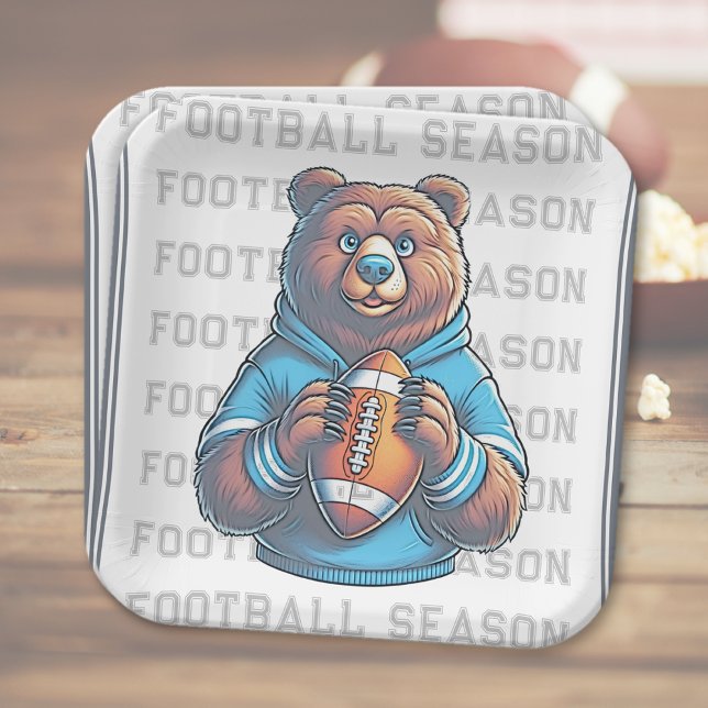 Assiettes En Carton Plaque de papier de football personnalisée (Custom Football Paper Plate (multiple shown))