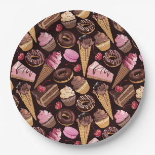 Assiettes En Carton Plaque de papier de friandises