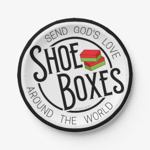 Assiettes En Carton Plaque de papier de la boîte à chaussures vintage