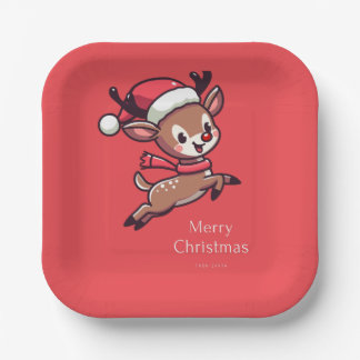 Assiettes En Carton Plaque de papier de Noël