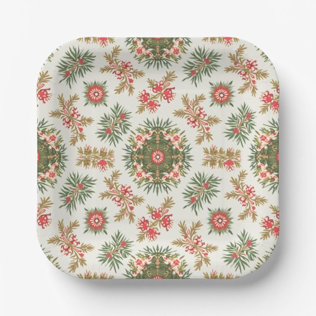 Assiettes En Carton Plaque de papier de Noël (Recto)