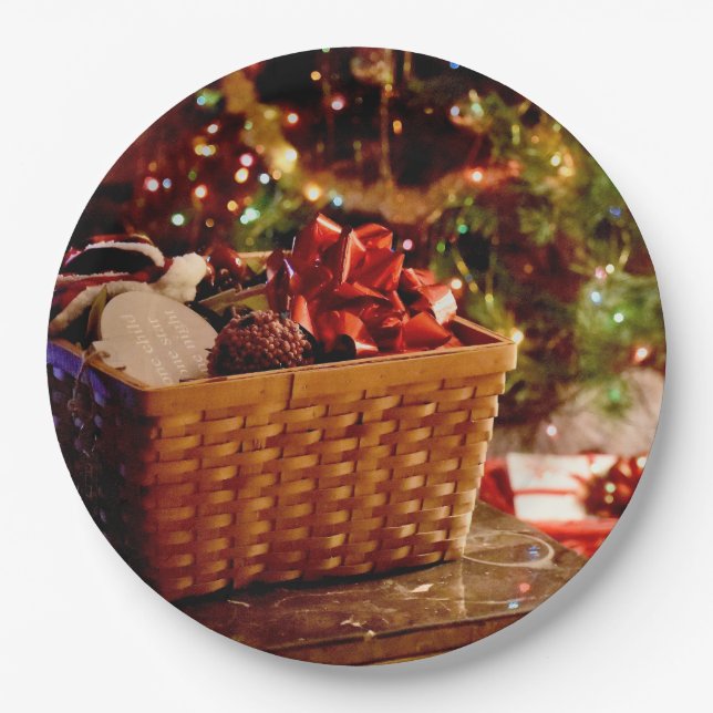 Assiettes En Carton Plaque de papier de Noël (Devant)