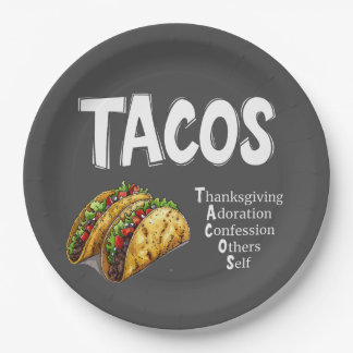 Assiettes En Carton Plaque de papier de prière TACOS