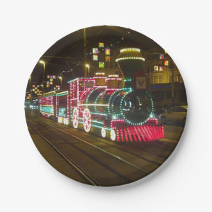 Assiettes En Carton Plaque de papier de tramway Blackpool Illumination
