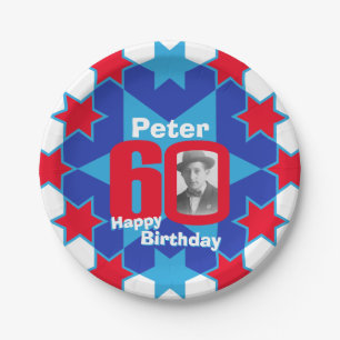 Assiettes En Carton Plaque de papier étoile bleue