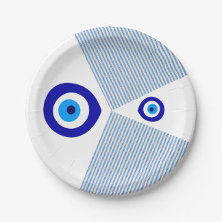 Assiettes En Carton Plaque de papier "Evil Eye"