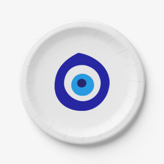 Assiettes En Carton Plaque de papier "Evil Eye"