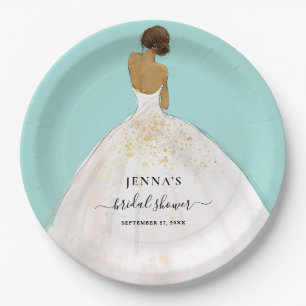 Assiettes En Carton Plaque de papier Fête des mariées Magnolia Bride