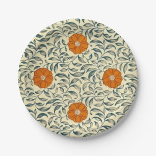 Assiettes En Carton Plaque de papier floral mandarin chinois