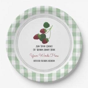Assiettes En Carton Plaque de papier fraise