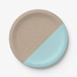 Assiettes En Carton Plaque de papier jetable trempée Kraft & pastel