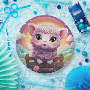 Assiettes En Carton Plaque de papier mignonne pour mouton