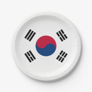 Assiettes En Carton Plaque de papier patriotique avec drapeau de la Co