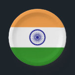 Assiettes En Carton Plaque de papier patriotique avec drapeau de l'Ind<br><div class="desc">Célébrez le patrimoine indien avec des plaques en papier drapeau : Ajoutez une touche de fierté indienne à vos réunions avec nos plaques en papier exclusives avec le drapeau vibrant de l'Inde ! Conçues avec soin dans les détails, ces assiettes ne sont pas seulement de la vaisselle ; elles sont...</div>