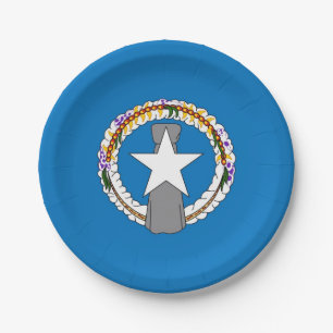 Assiettes En Carton Plaque de papier patriotique avec drapeau de Maria