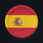 Assiettes En Carton Plaque de papier patriotique avec drapeau d'Espagn<br><div class="desc">Ajoutez une touche de flair espagnol à vos fêtes avec nos assiettes en papier exclusives ornées du vibrant drapeau d'Espagne ! Réalisées avec une attention minutieuse aux détails, ces assiettes en papier vont au-delà de la simple vaisselle ; elles sont une célébration de la riche culture et de la fierté...</div>