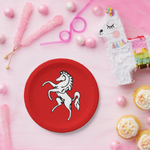Assiettes En Carton Plaque de papier patriotique avec drapeau du comté