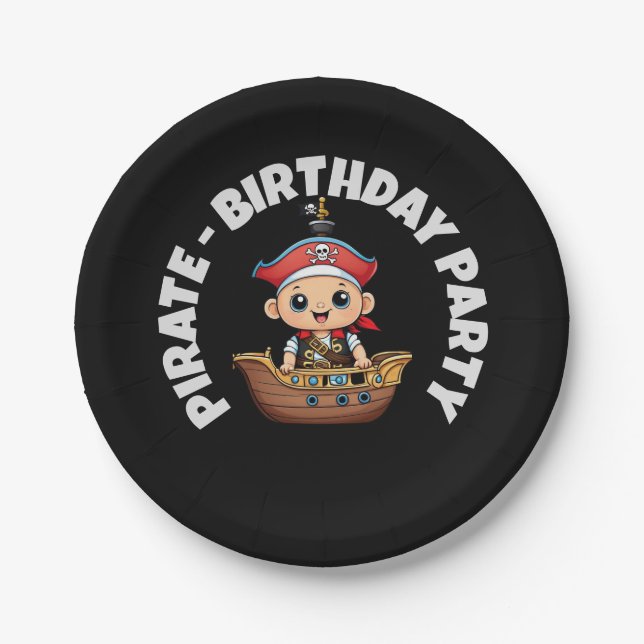 Assiettes En Carton Plaque de papier personnalisée fête d'anniversaire (Devant)