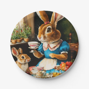 Assiettes En Carton plaque de papier photo de lapin